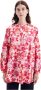 Seidensticker Klassieke blouse Zwarte roos Lange mouwen ronde hals in bloemmotief - Thumbnail 1