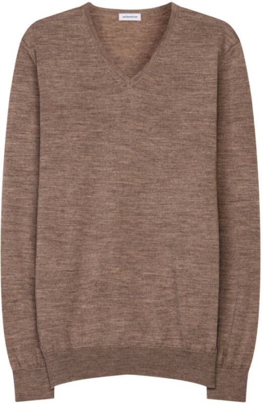 seidensticker V-neck Knitwear Bruin Heren