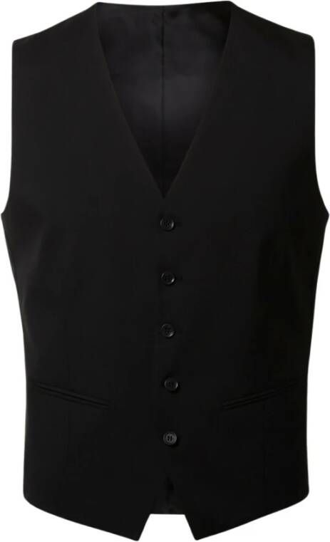 Selected Homme Kostuum vest Selected Mylologan slim Zwart Heren