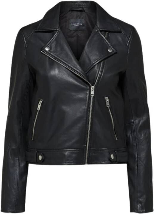 Selected Femme Leather Jackets Zwart Dames