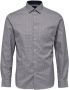 Selected Homme Overhemd Selected New-mark manches longues slim Wit Heren - Thumbnail 3