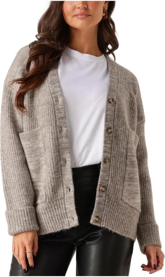 SELECTED FEMME Dames Truien & Vesten Slfalva Ls Knit Cardigan Grijs - Foto 3