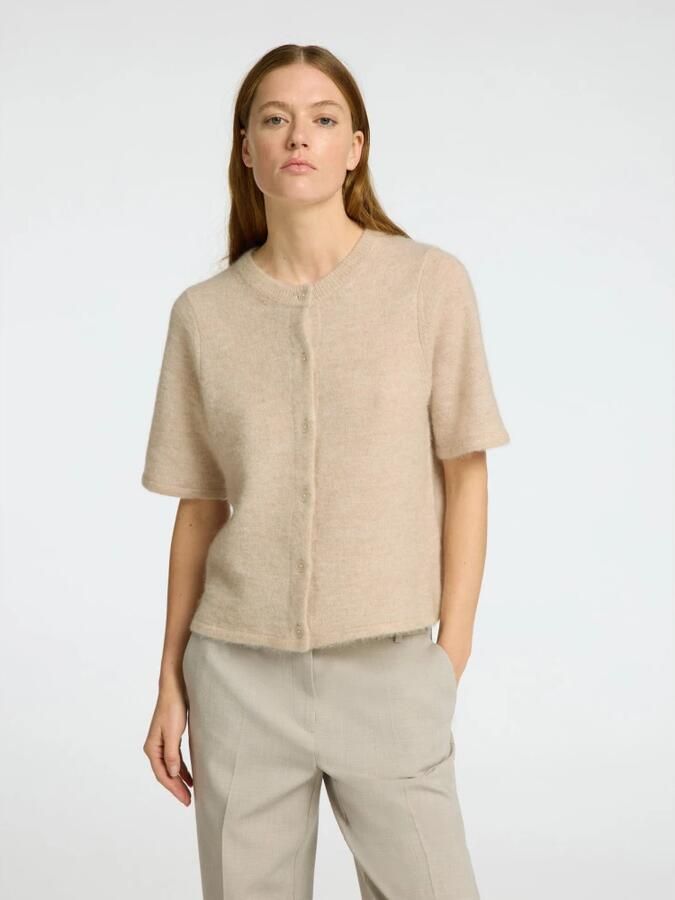 SELECTED FEMME Dames Truien & Vesten Slflulu 2 4 Knit Cardigan Beige - Foto 4