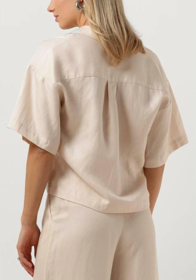 SELECTED FEMME Dames Blouses Slflyra 2 4 Boxy Revers Linen Shirt Gebroken Wit - Foto 2