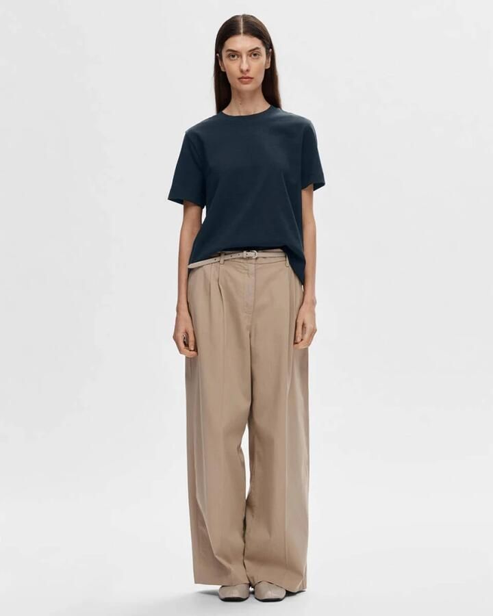 Selected T-shirt met ronde hals model 'ESSENTIAL' - Foto 3