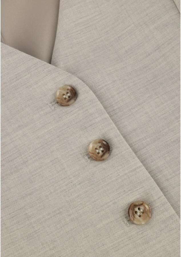 Selected Femme V-hals Mouwloze Vest met Voorknopen Beige Dames - Foto 6