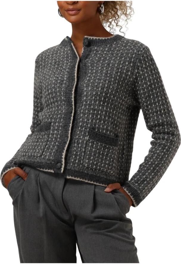 SELECTED WOMEN Dames Truien & Vesten Slfsine Ls Knit Cardigan Donkergrijs - Foto 7