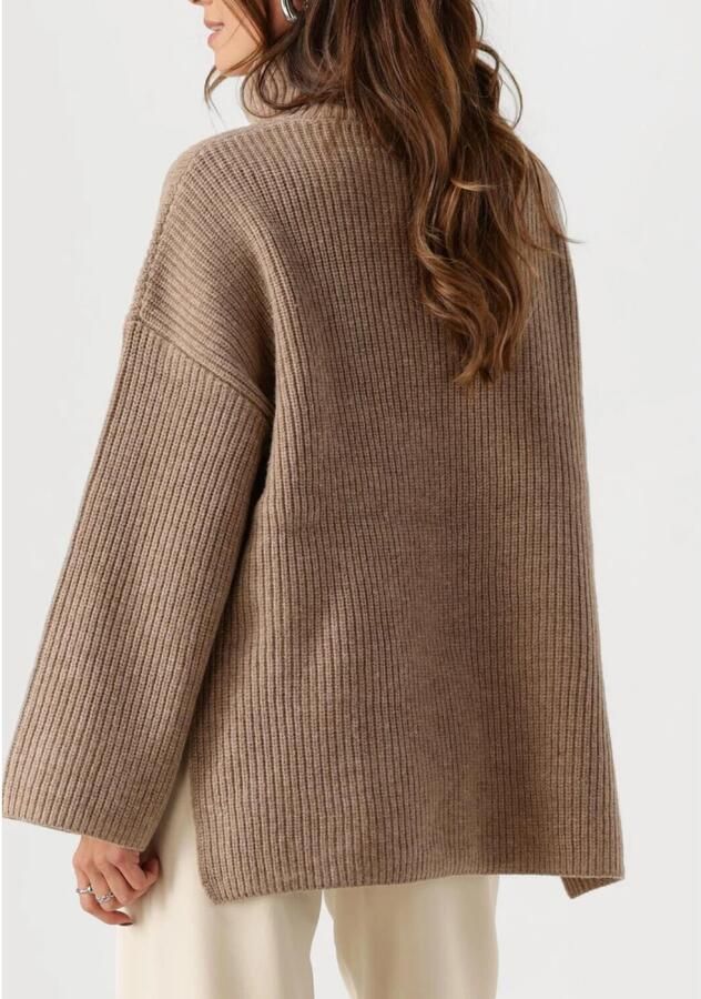 SELECTED FEMME Dames Truien & Vesten Slfmary Ls Long Knit Roll Neck Bruin - Foto 6