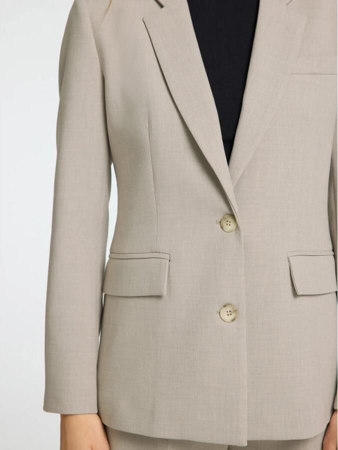 Selected Femme Elegante Op Maat Beige Blazer Beige Dames