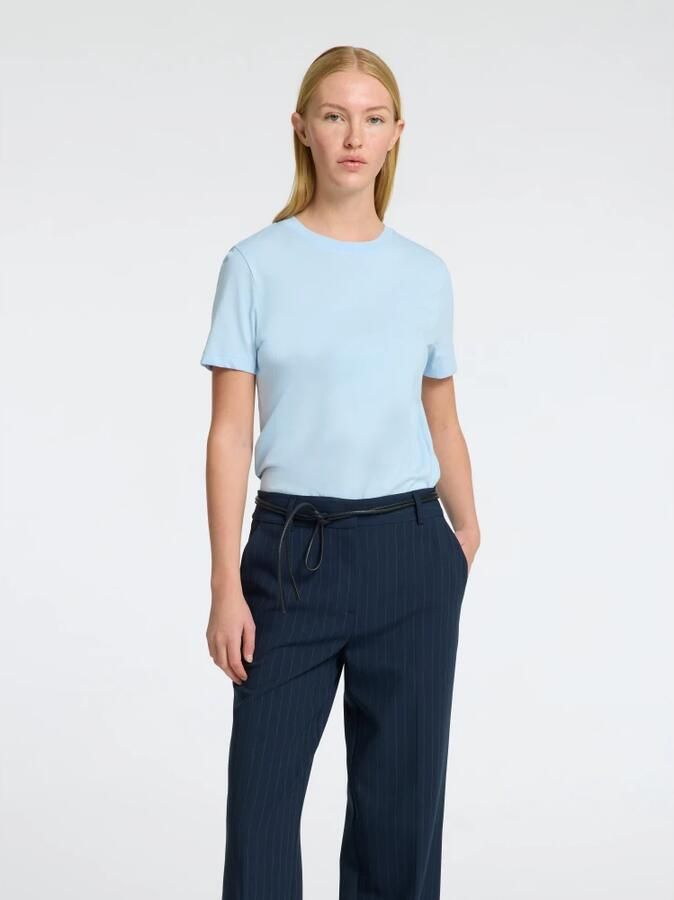 Selected Femme Essential O-Neck T-shirt Cashmere Blue Dames - Foto 3