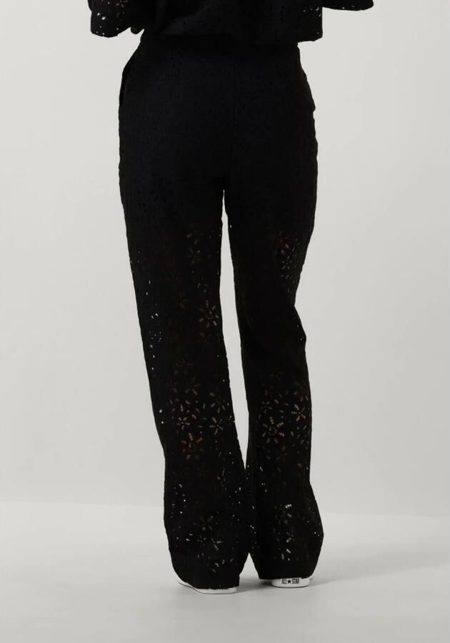 SELECTED WOMEN Dames Broeken Slfkarola Hw Flared Lace Pant Zwart - Foto 3
