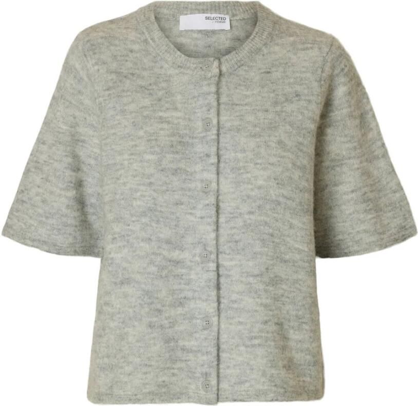 SELECTED FEMME Dames Truien & Vesten Slflulu 2 4 Knit Cardigan Grijs - Foto 5