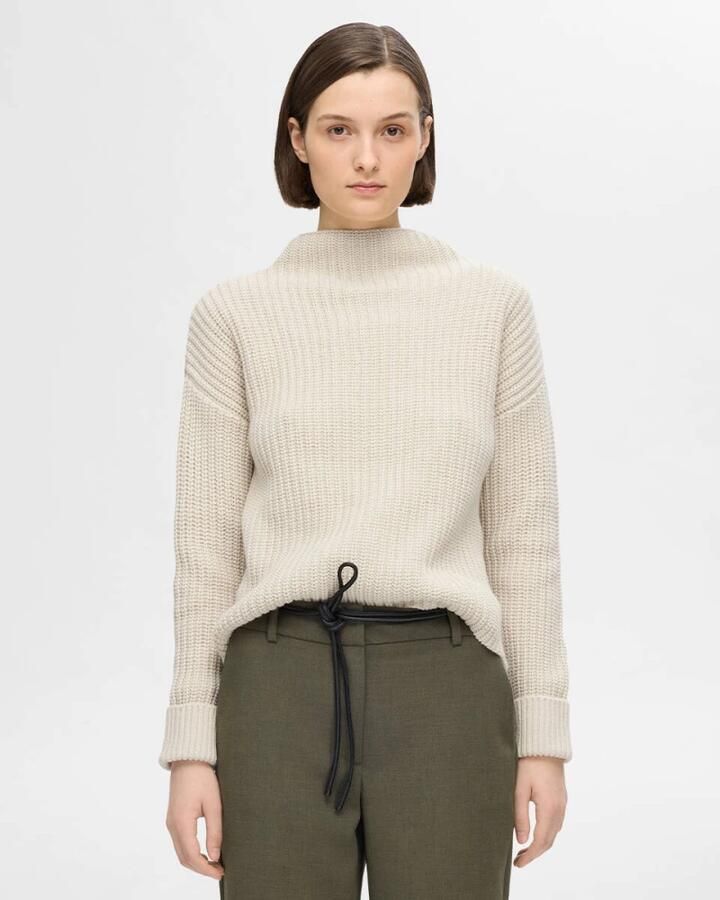 SELECTED FEMME Dames Truien & Vesten Selma Ls Knit Pullover B Beige - Foto 7