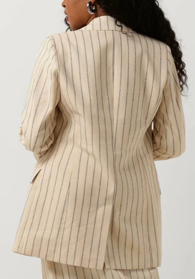 SELECTED WOMEN Dames Blazers Slfhilda Ls Fitted Blazer Pin Stripe Zand - Foto 6