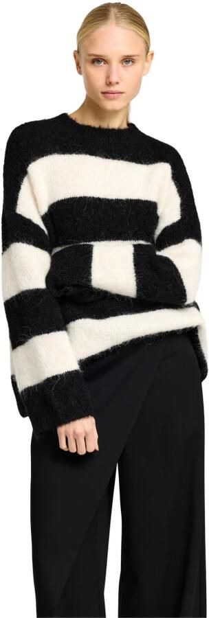 SELECTED FEMME Dames Truien & Vesten Slfgabella Ls Knit O-neck Camp Zwart - Foto 11