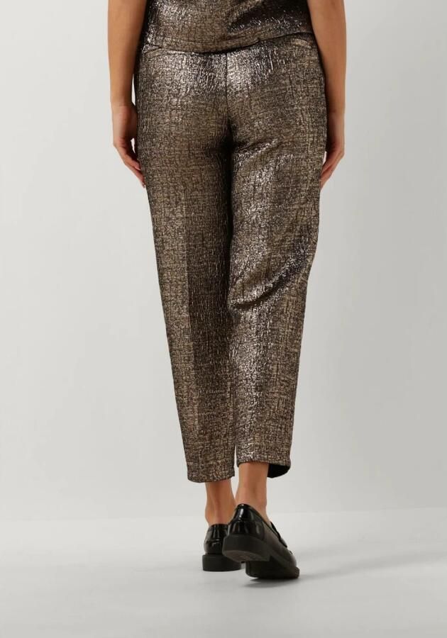 SELECTED FEMME Dames Broeken Slfviolet-ria Mw Cropped Pant Goud - Foto 2