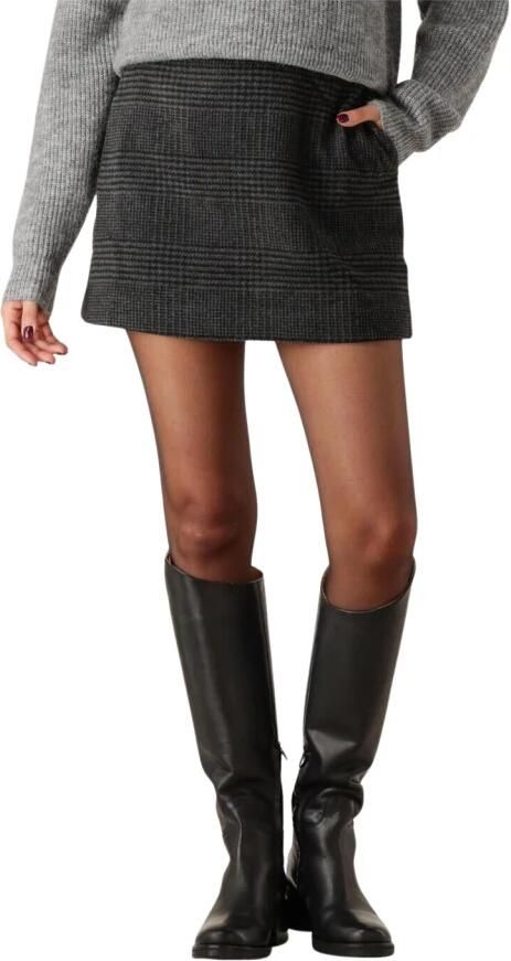 SELECTED FEMME Dames Rokken Slfbex Hw Mini Skirt Donkergrijs - Foto 5