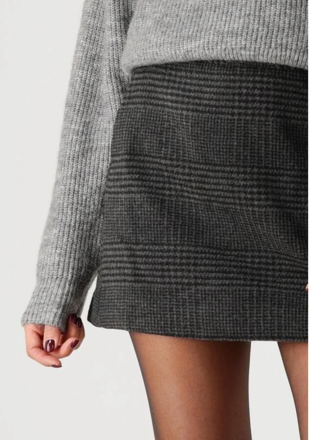 SELECTED FEMME Dames Rokken Slfbex Hw Mini Skirt Donkergrijs - Foto 4