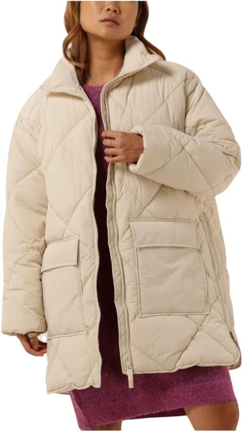 Selected Femme Zand Gewatteerde Jas Heidi Puffer Jacket - Foto 3