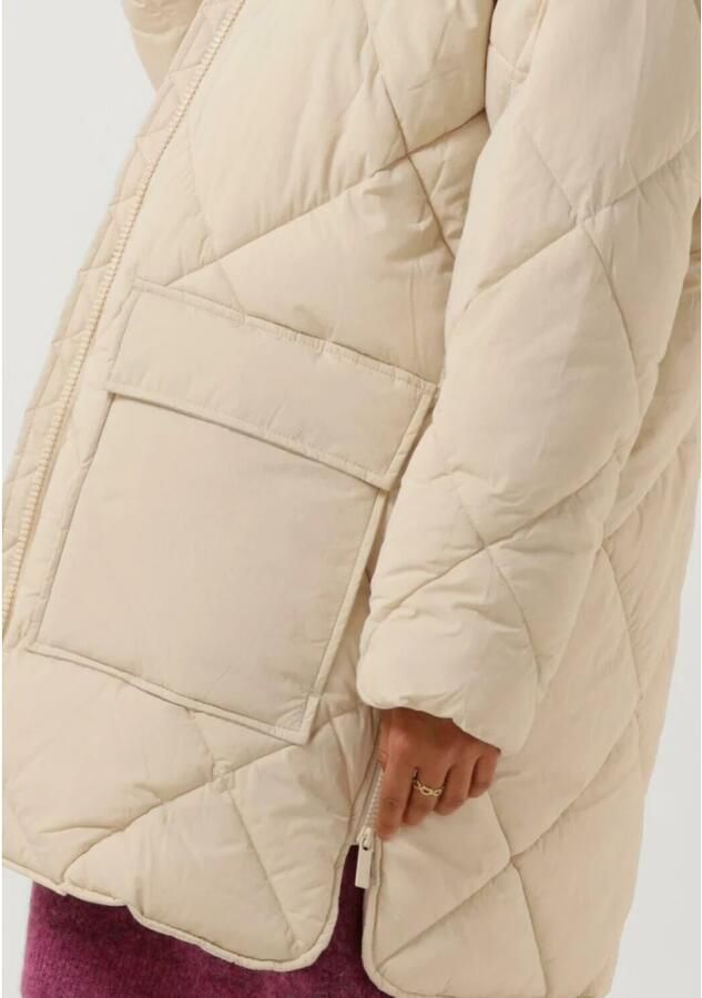 Selected Femme Zand Gewatteerde Jas Heidi Puffer Jacket