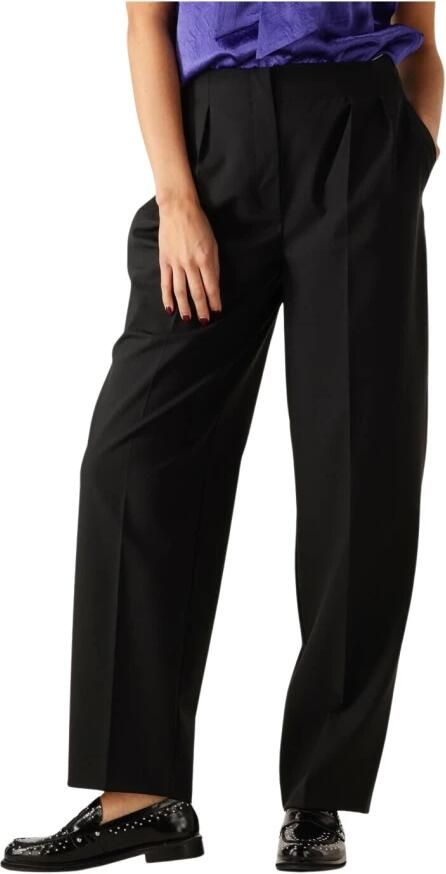 SELECTED WOMEN Dames Broeken Slfeloise Hw Barrel Pant Zwart - Foto 5