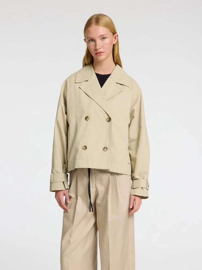 SELECTED WOMEN Dames Jassen Slfcilo Short Trenchcoat Beige - Foto 5