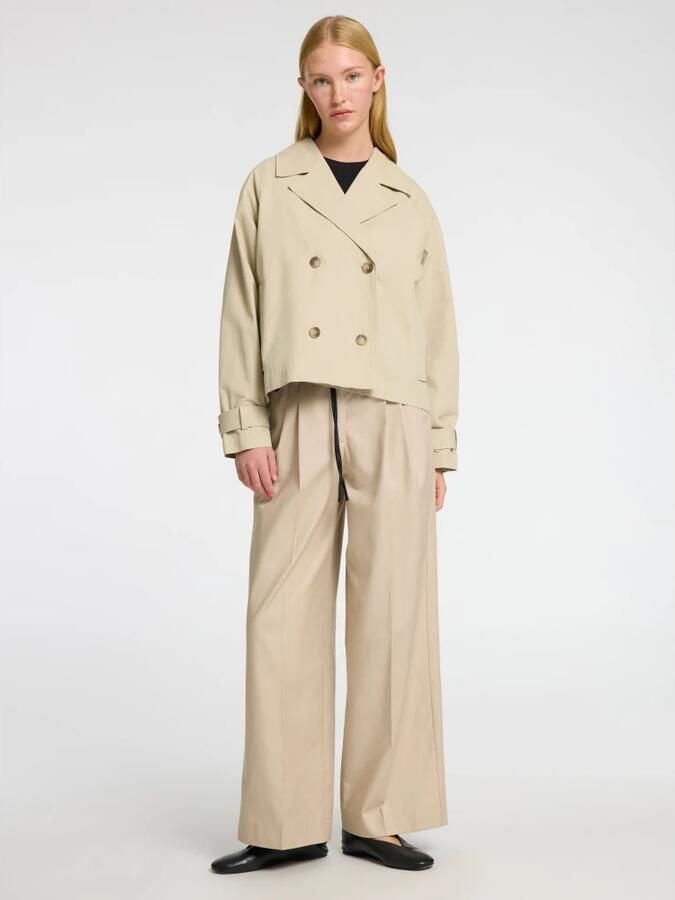 SELECTED WOMEN Dames Jassen Slfcilo Short Trenchcoat Beige - Foto 6