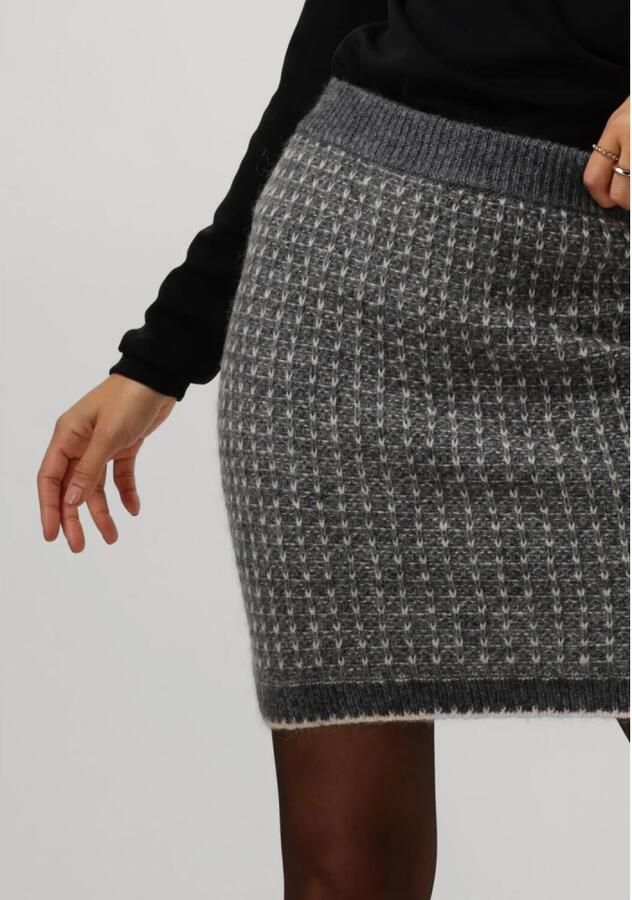 SELECTED FEMME Dames Rokken Slfsine Short Knit Skirt Donkergrijs - Foto 5