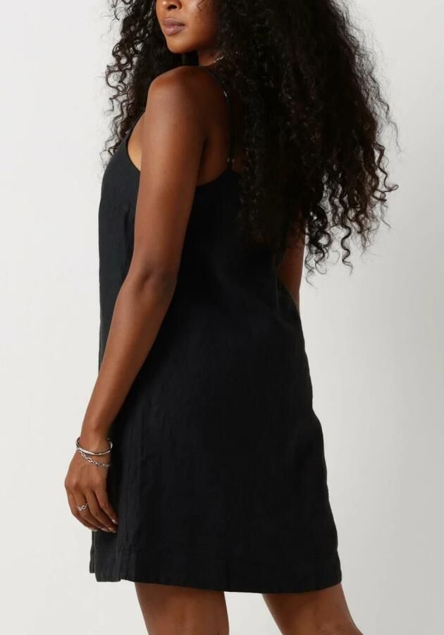 SELECTED FEMME Dames Jurken Slflinnie Short Linen Strap Dress Zwart - Foto 2