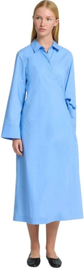 SELECTED FEMME Dames Jurken Slfaviana Ls Midi Wrap Dress Lichtblauw - Foto 9