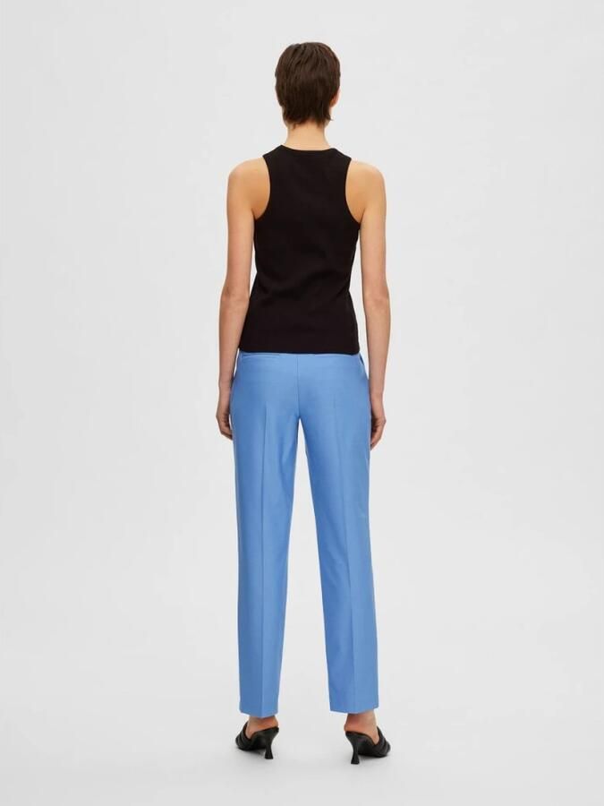 SELECTED WOMEN Dames Tops & T-shirts Slfanna O-neck Tank Top Zwart - Foto 7