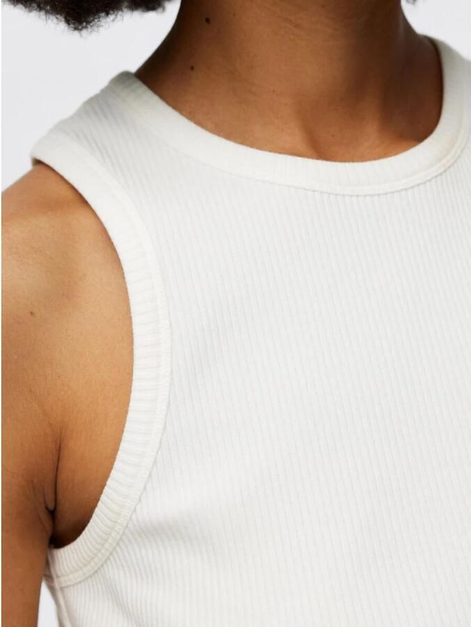 SELECTED FEMME Dames Tops & T-shirts Slfanna O-neck Tank Top Wit - Foto 6