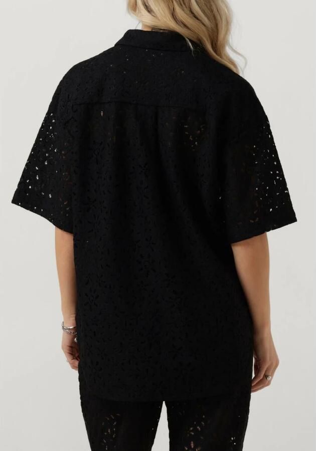 SELECTED FEMME Dames Blouses Slfkarola 2 4 Oversize Lace Shirt Zwart - Foto 2
