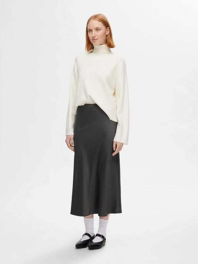 Selected Femme Midirok met ritssluiting opzij model 'LENA' - Foto 6