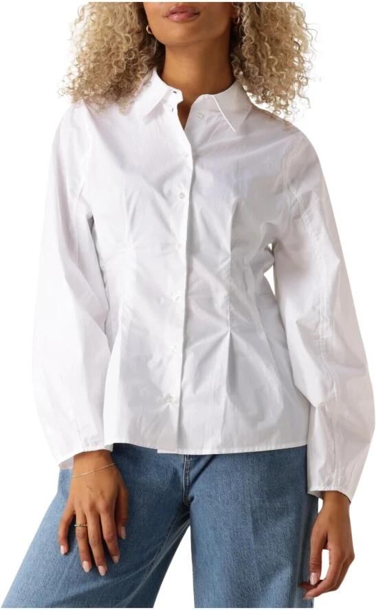 SELECTED WOMEN Dames Blouses Slfdelia Ls Shirt Wit - Foto 7