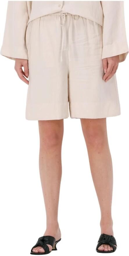 Selected Femme Slflena High Waist Shorts Beige Dames - Foto 3
