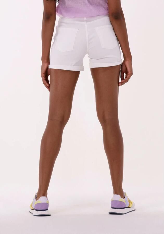 SELECTED FEMME Dames Jeans Slfsia Mw Snow White Denim Shorts Wit - Foto 3