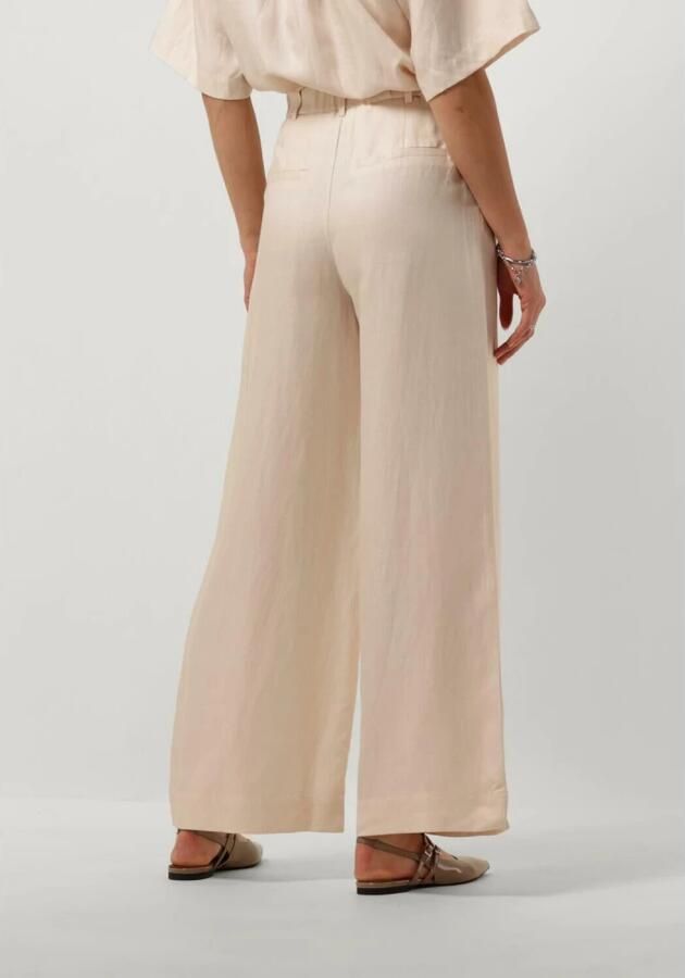 SELECTED FEMME Dames Broeken Slflyra Hw Wide Linen Pant Beige - Foto 2