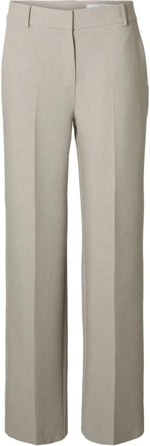 Selected Femme Wijde Pijp Tailored Broek Melange Gray Dames - Foto 7