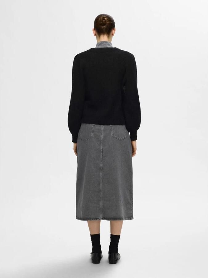 Selected Femme Gebreide pullover met ballonmouwen model 'SLFLULU' - Foto 3