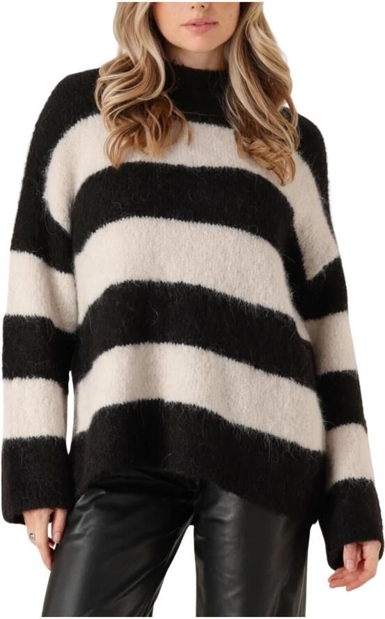 SELECTED FEMME Dames Truien & Vesten Slfgabella Ls Knit O-neck Camp Zwart - Foto 12