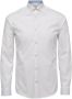 Selected Homme Elegante Kent Kraag Overhemd Lange Mouwen White Heren - Thumbnail 4