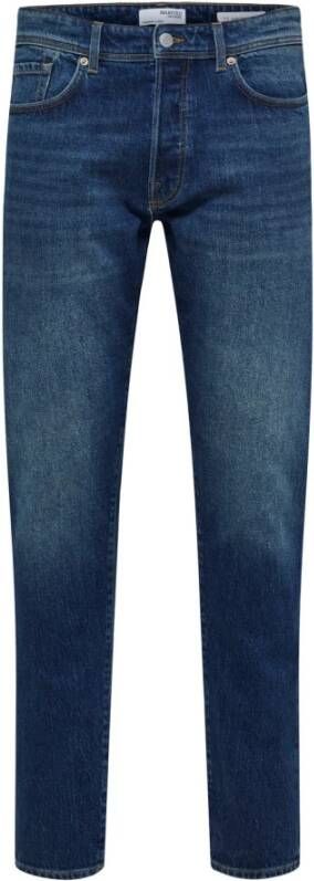 Selected Femme Slimme Jeans met Tape Detail Blauw Heren