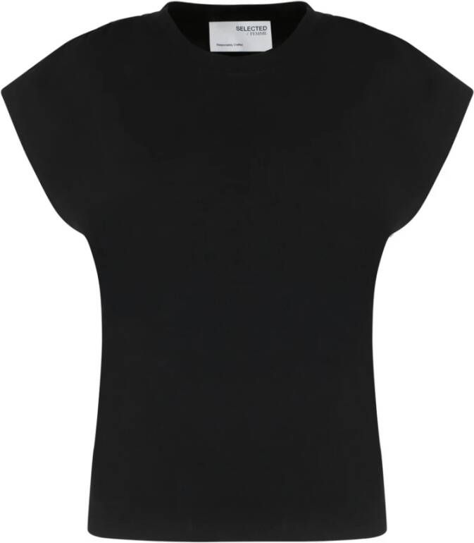 Selected Femme T-Shirts Zwart Dames
