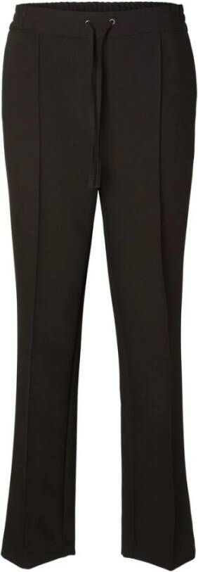 Selected Femme Zwarte broek met hoge taille 38 Zwart Dames