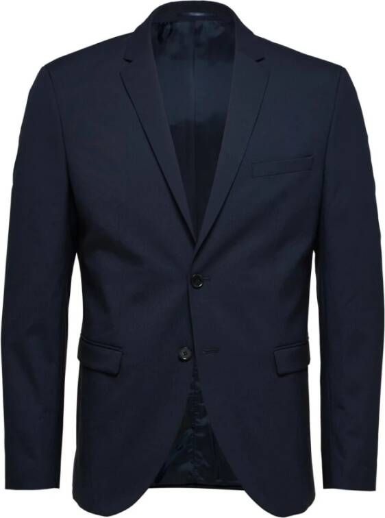 Selected Homme Blazer jasje Selected Mylologan slim Blauw Heren