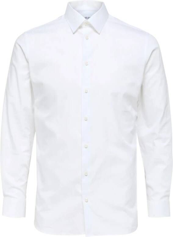 Selected Overhemd Lange Mouw 16080200 METHAN-BRIGHT WHITE
