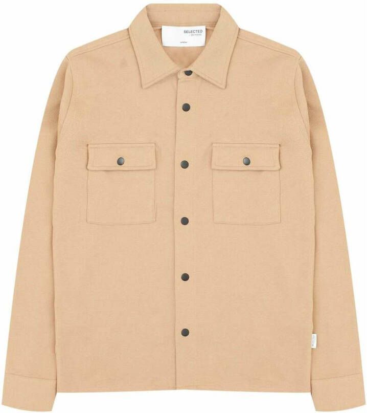 Selected Homme Jackie jacket in cotton mixed Beige Heren