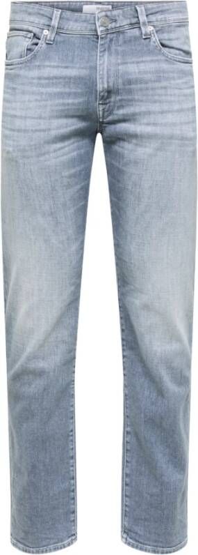 Selected Homme Jeans Selected Slhstraight Scott Grijs Heren