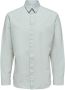 Selected Homme Lichtgrijze Casual Overhemd Slhslimnew-linen Shirt Ls W No - Thumbnail 3
